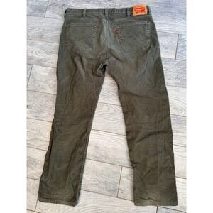Levis 505 Mens 38x32 Olive Green Corduroy Straight Leg Pants 38x32 Levi Strauss